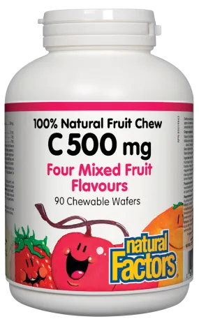 Natural Factors Vitamin C Chewables - Mixed Fruit (90 Tabs)