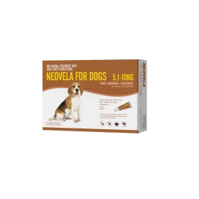 Neovela Flea and Heartworm Treatments for Medium Dogs 4 Pack