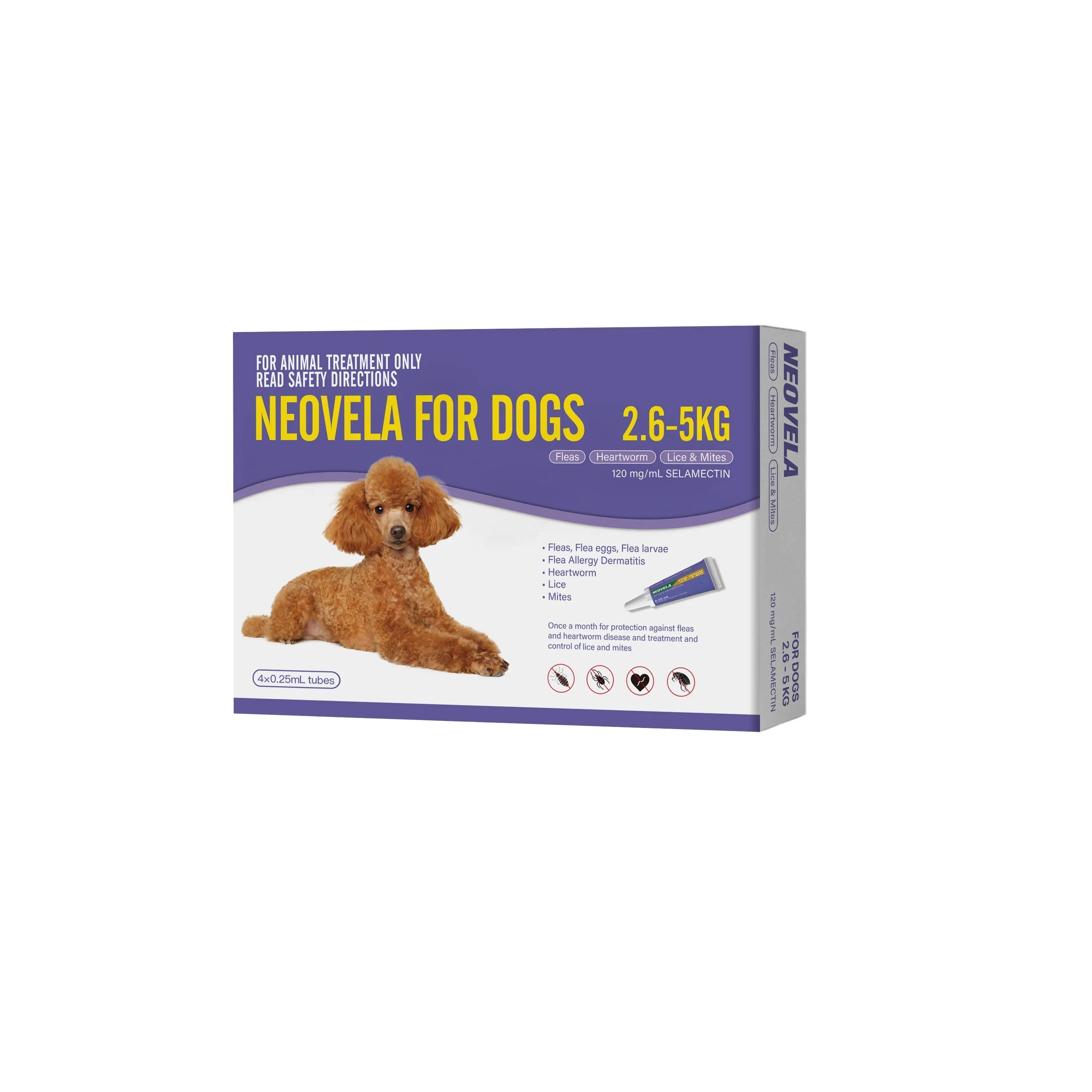 Neovela Flea and Heartworm Treatments for Small Dogs 4 Pack^^^