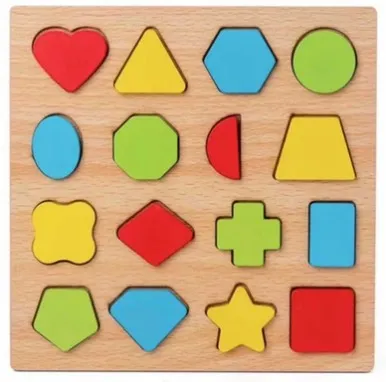 Numbers and Letters Wooden Puzzle Board for Cognitive Learning