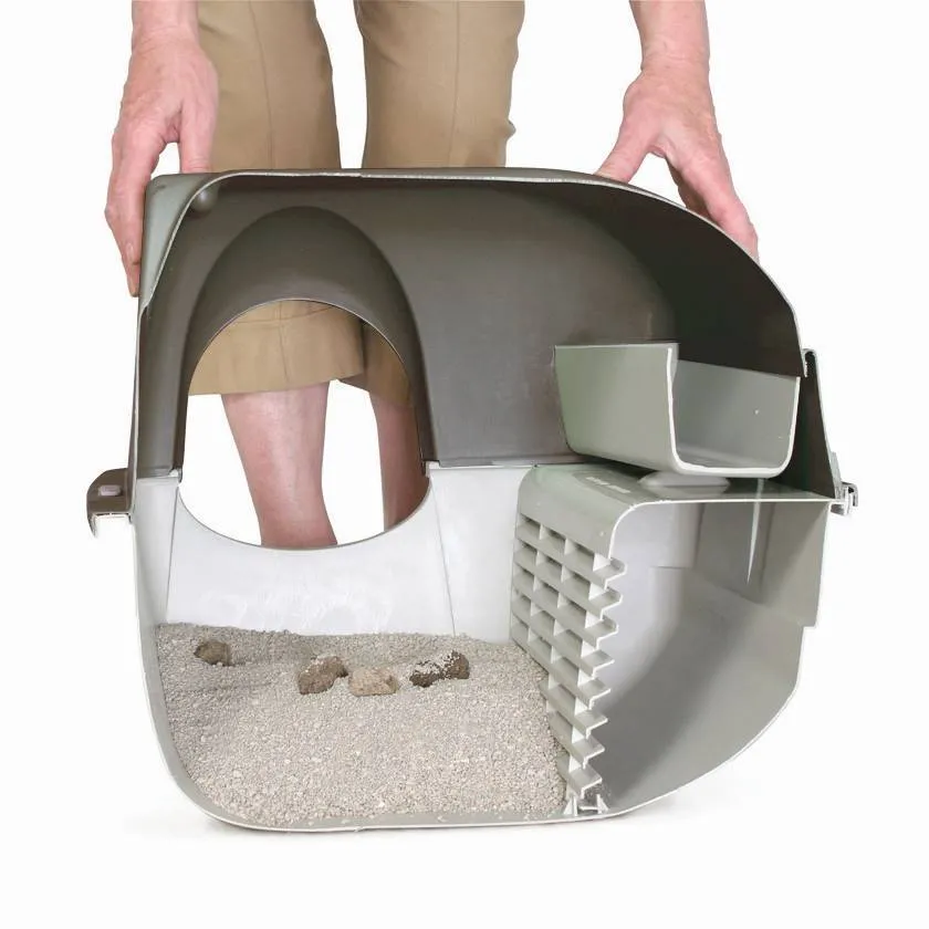 Omega Paw Roll n Clean Easy Clean Covered Cat Litter Box