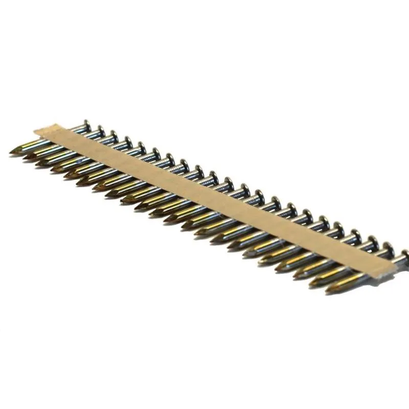 Paslode Positive Placement 2-1/2 in. L Straight Strip Brite Metal Connector Nails 2500 pk