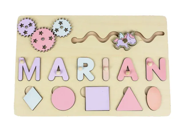 Personalized Name Puzzle for Kids - Puzzles 1st Birthday Gift or Great Christmas Present