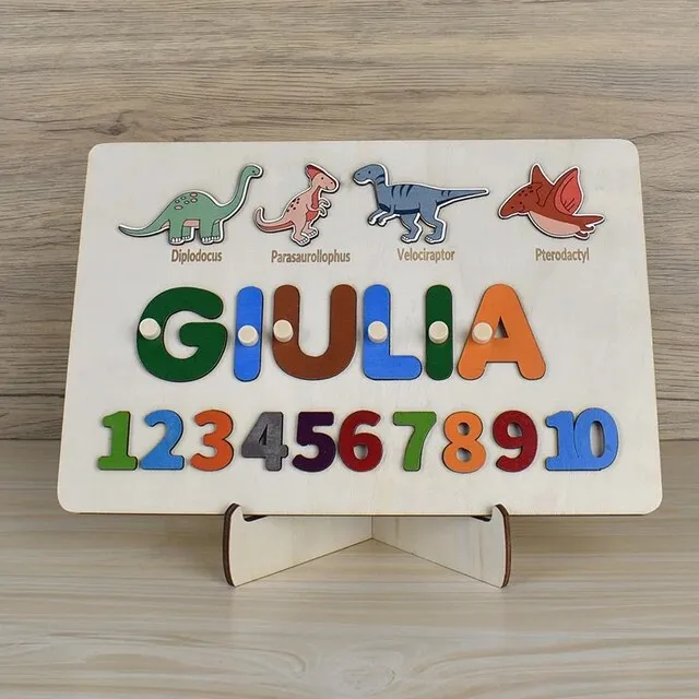 Personalized Name Puzzle for Kids - Puzzles 1st Birthday Gift or Great Christmas Present