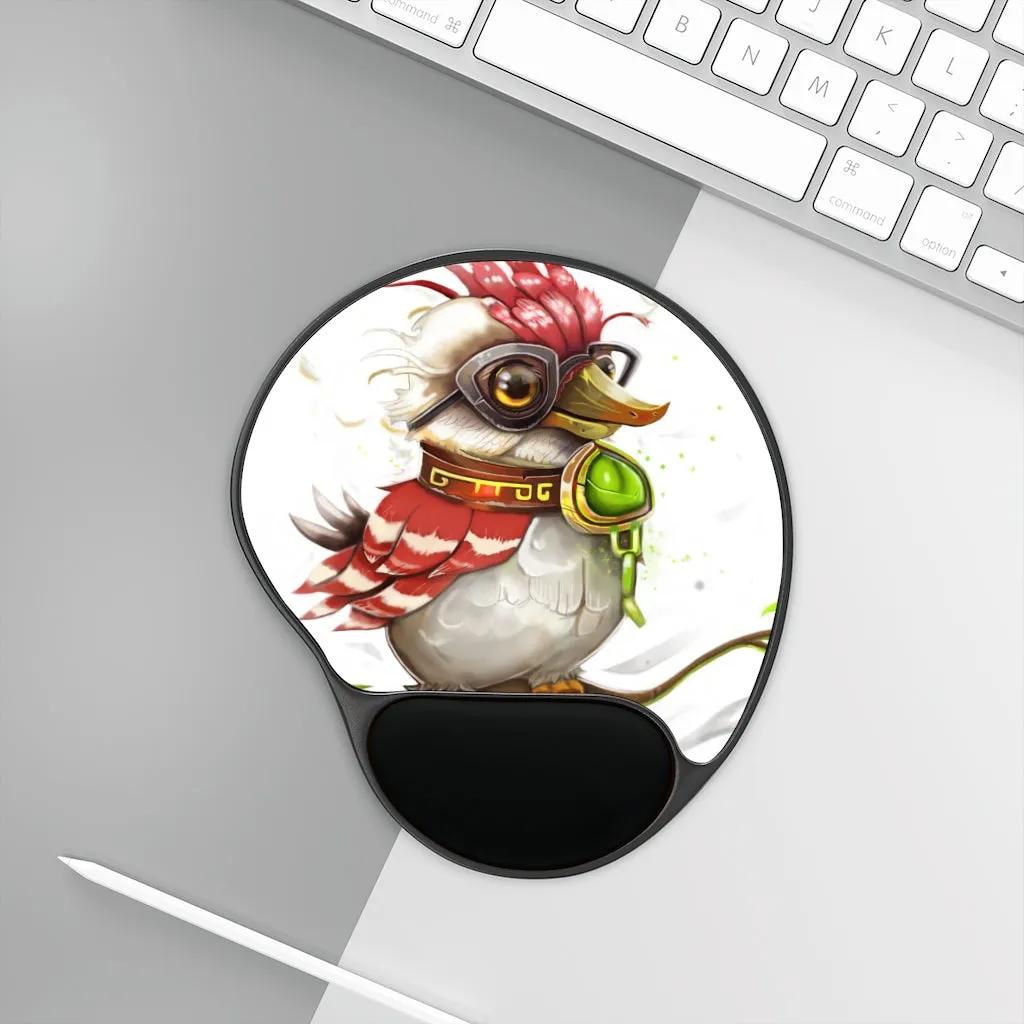 Pete the Sweet Little Bird Mouse Pad With Wrist Rest