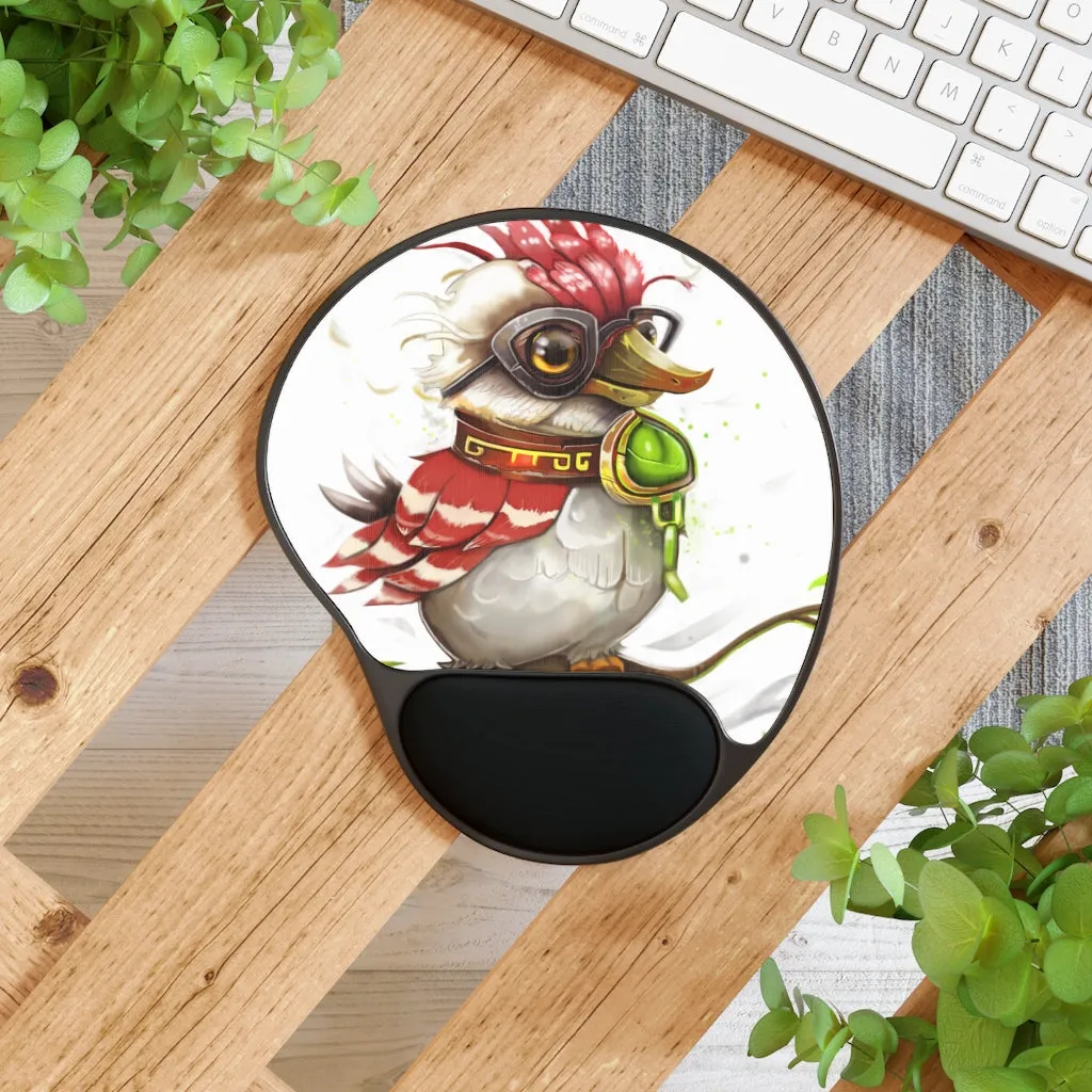 Pete the Sweet Little Bird Mouse Pad With Wrist Rest