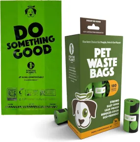 Poop Bags | Dog Waste Bags | Unscented, 38% Vegetable-Based, Thick & Leak Proof, Easy Open | Standard Size