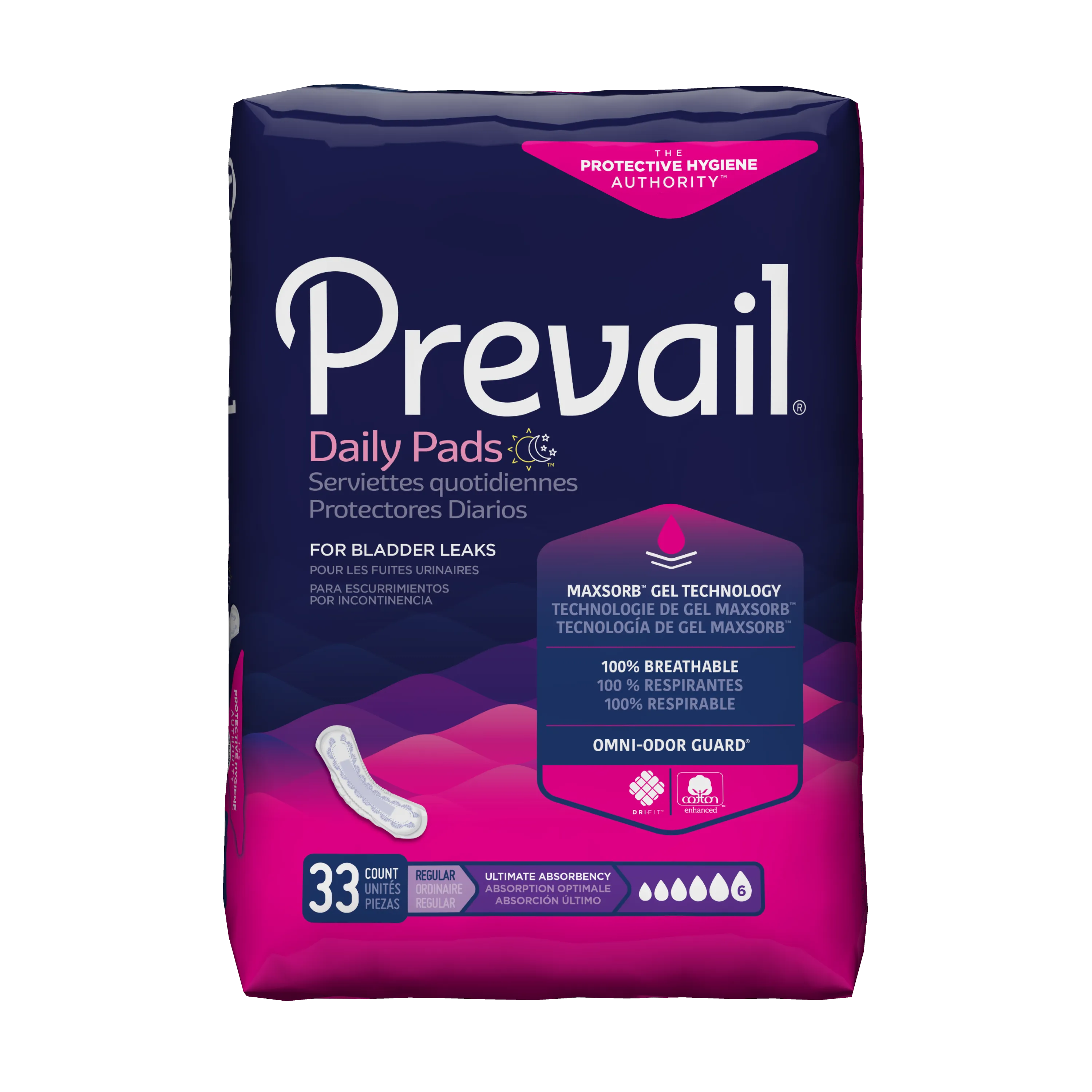 Prevail Daily Pads, Ultimate Absorbency