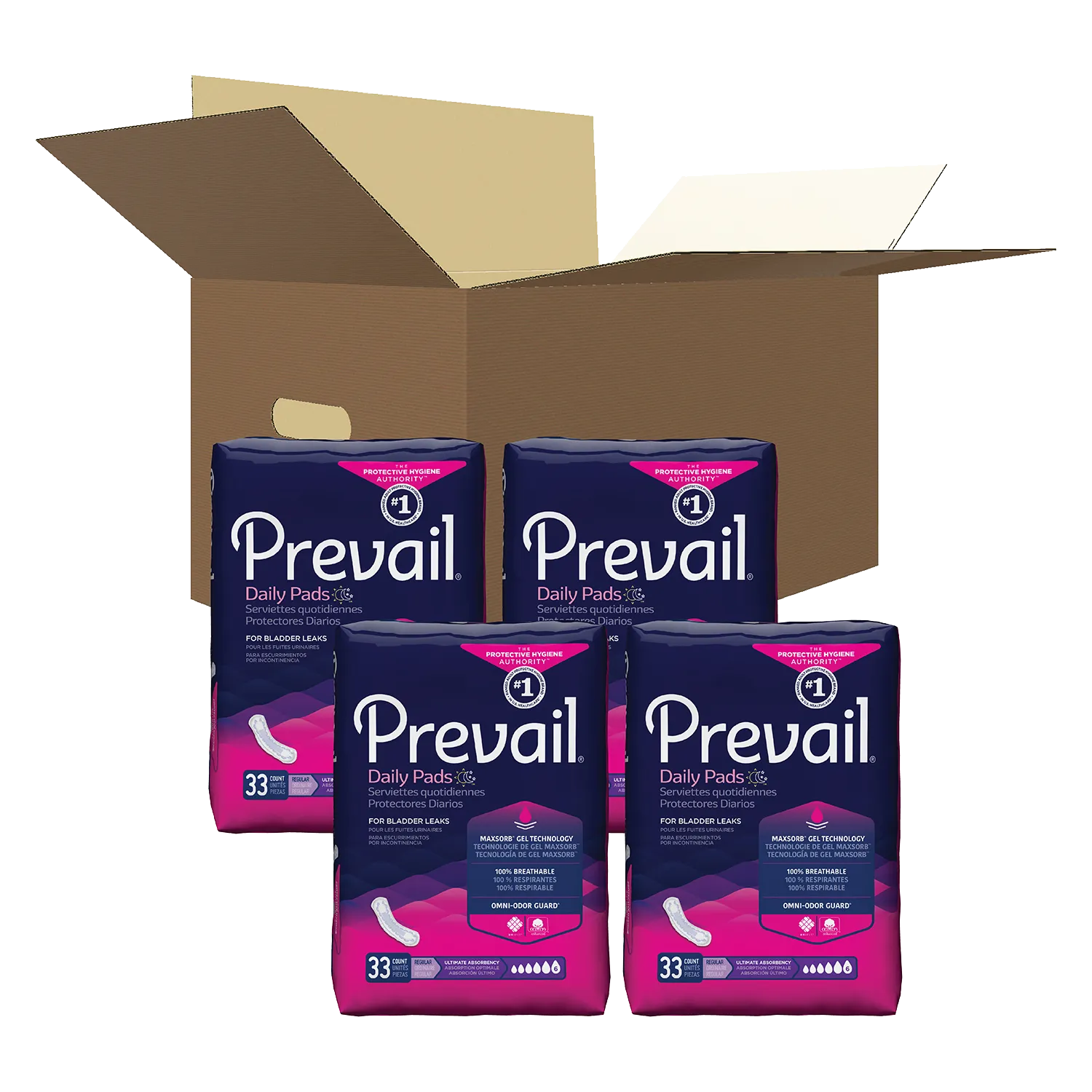 Prevail Daily Pads, Ultimate Absorbency