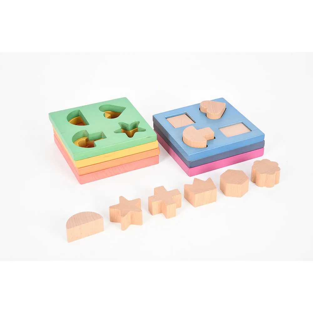 Rainbow Wooden Shape Stacker