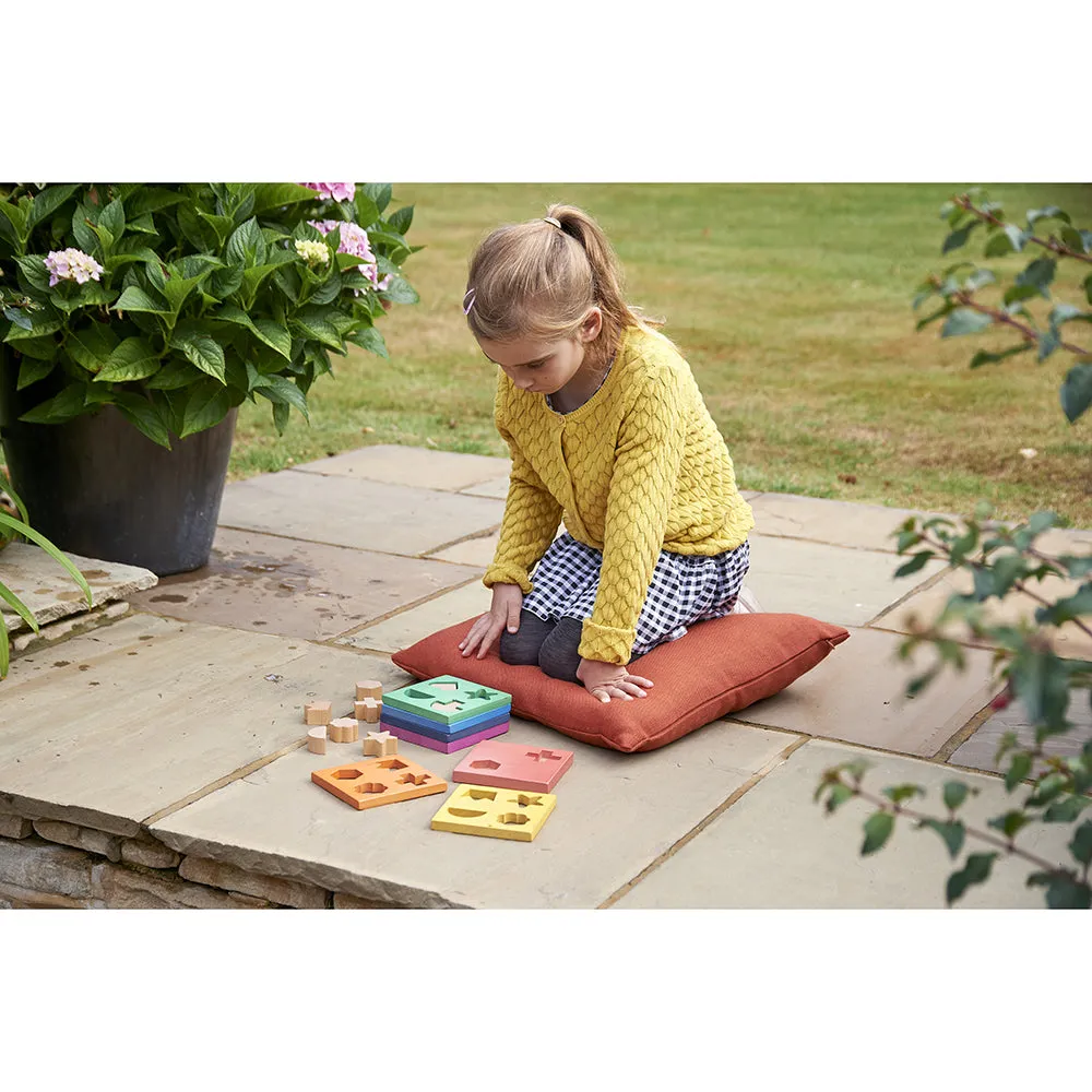 Rainbow Wooden Shape Stacker