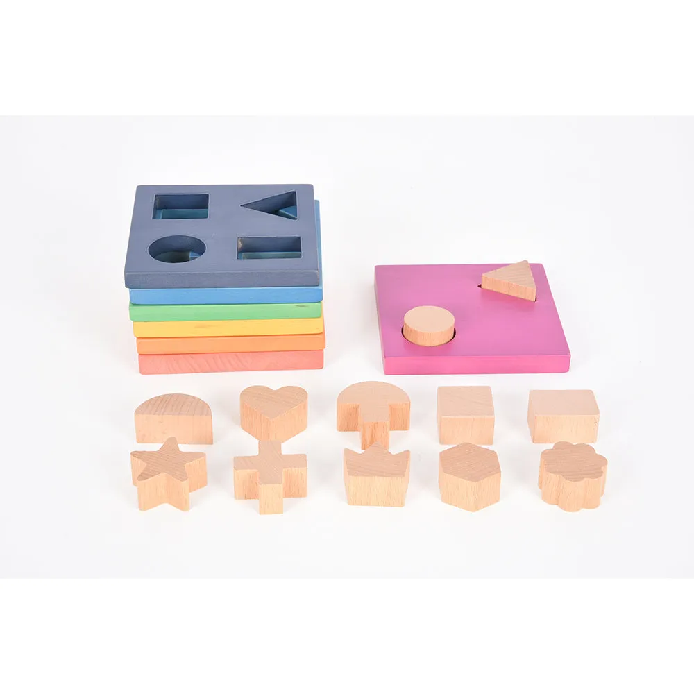 Rainbow Wooden Shape Stacker