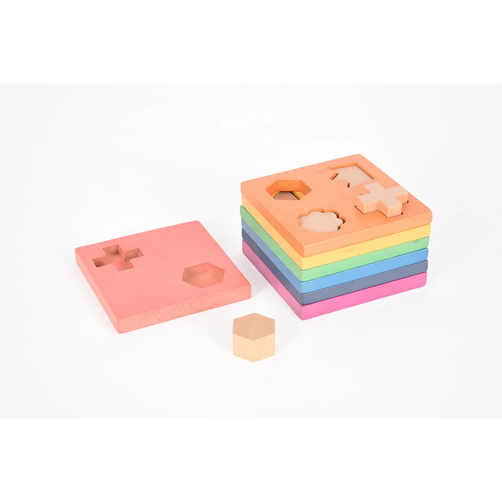 Rainbow Wooden Shape Stacker