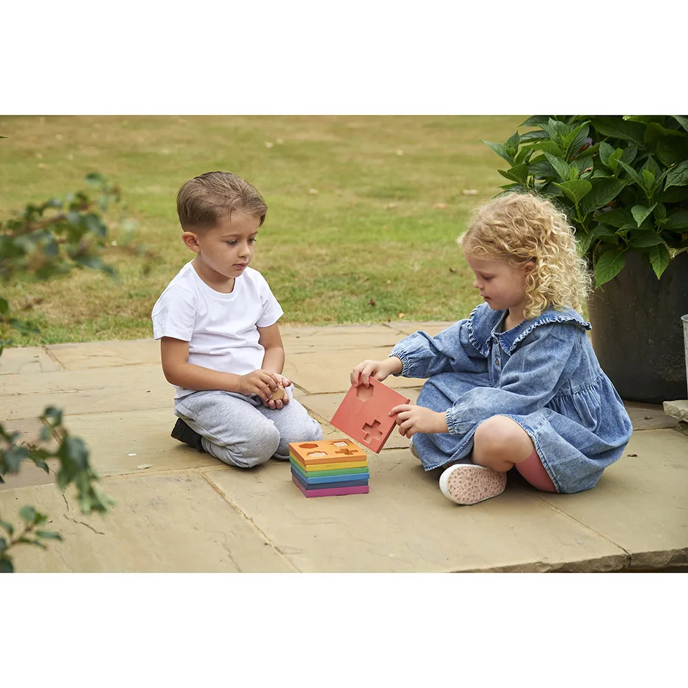 Rainbow Wooden Shape Stacker