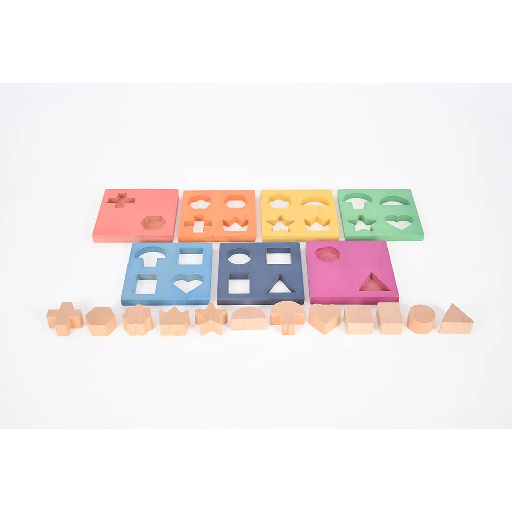 Rainbow Wooden Shape Stacker