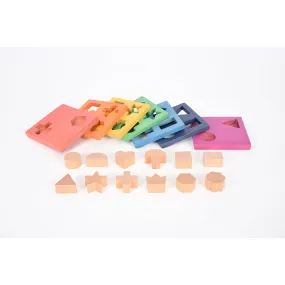 Rainbow Wooden Shape Stacker