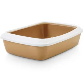 Savic Iriz Litter Tray with Rim for Cats (Nordric Brown)