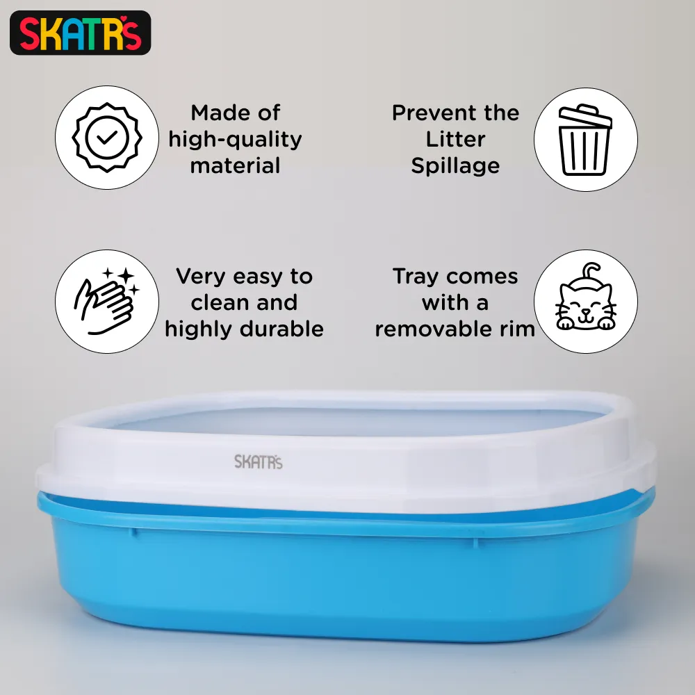 Scoopy Quick Clumping Lavender Scented Litter with Skatrs Litter Tray and Scooper for Cats