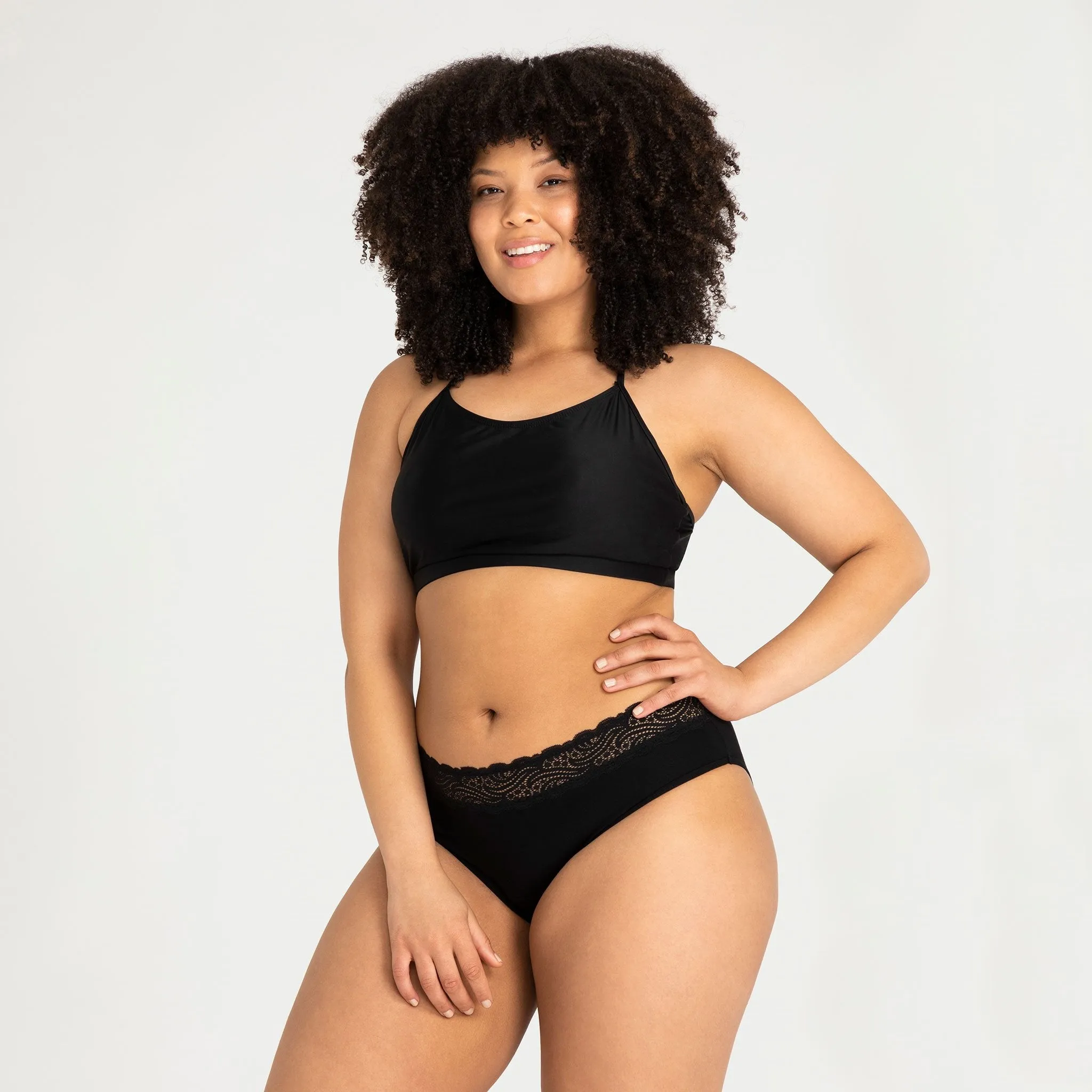 Sensual Hi-Waist Bikini Light-Moderate Absorbency