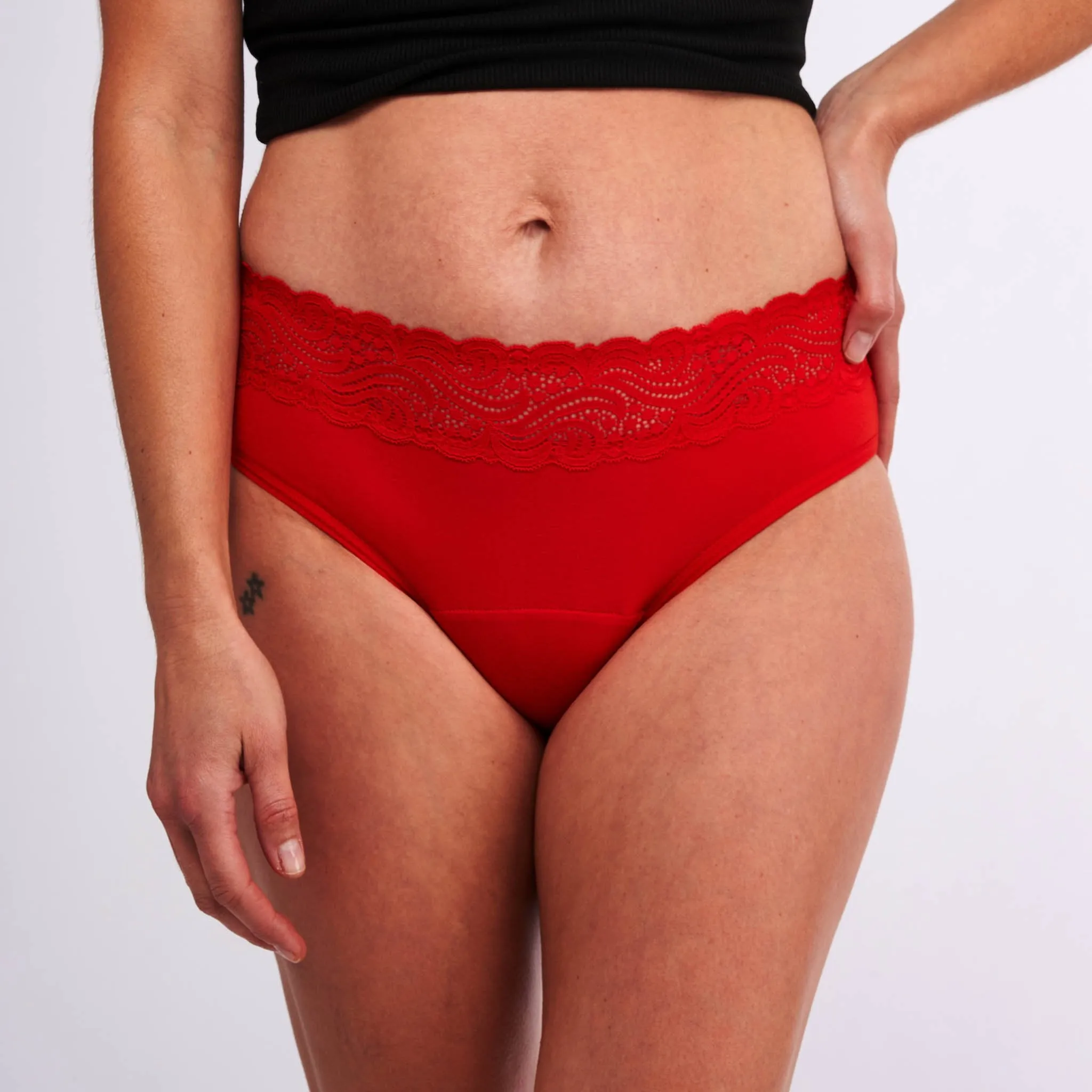 Sensual Hi-Waist Bikini Light-Moderate Absorbency