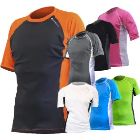 Sharkskin Rapid Dry Short Sleeves Tops Loose Fit