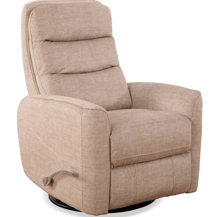 Soft Pearl Fabric Glider Rocker Recliner Accent Chair - Model #6321