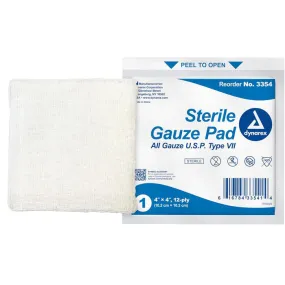 Sterile Gauze Pads, 12 Ply Type VII, USP 100/Box