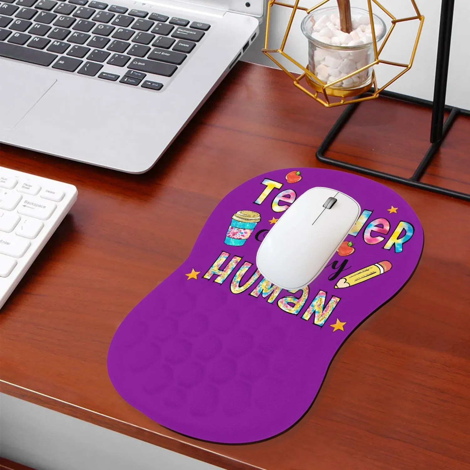 Teacher of Tiny Human Mouse Pad with Wrist Rest