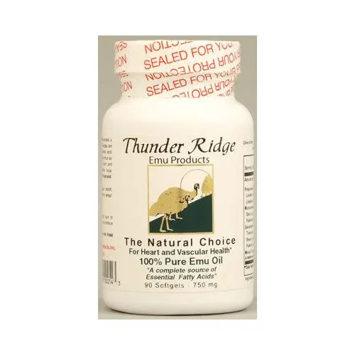 Thunder Ridge 100% Pure Emu Oil - 750 Mg - 90 Softgels