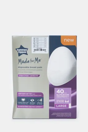 Tommee Tippee Made For Me Large Disposable Breast Pads (Pack Of 40)