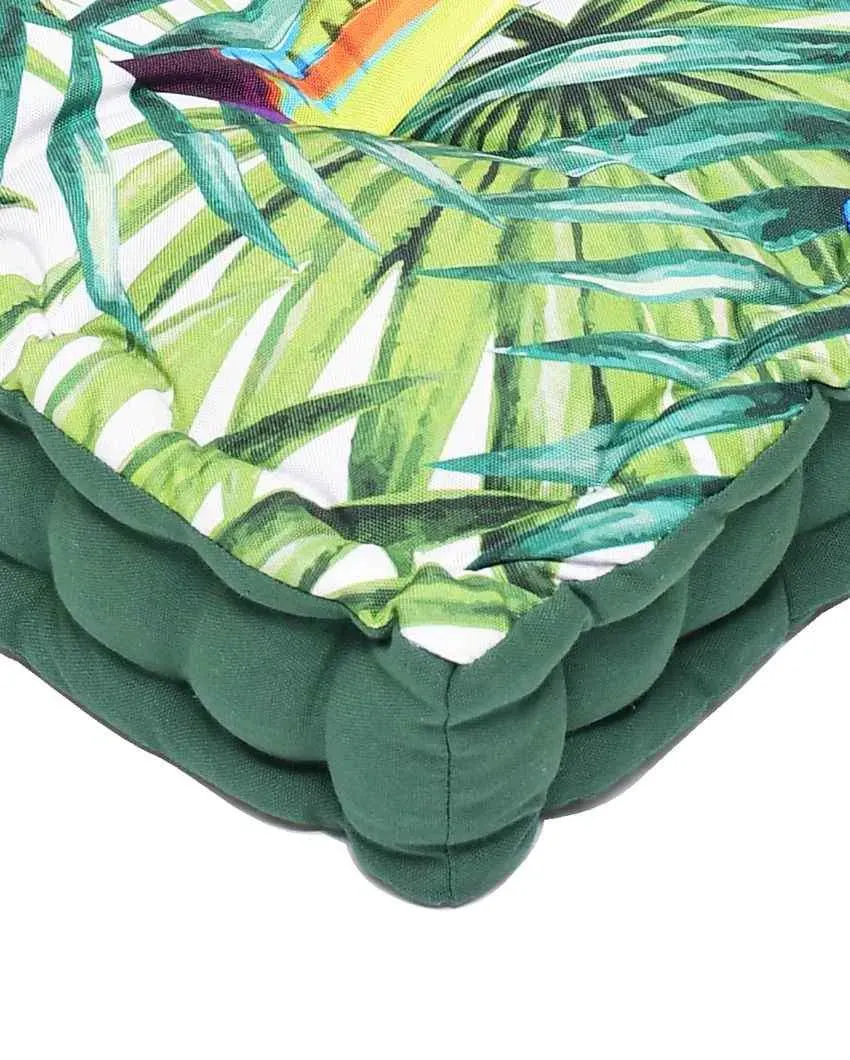 Toucan Digitally Printed Polycotton Floor Cushion