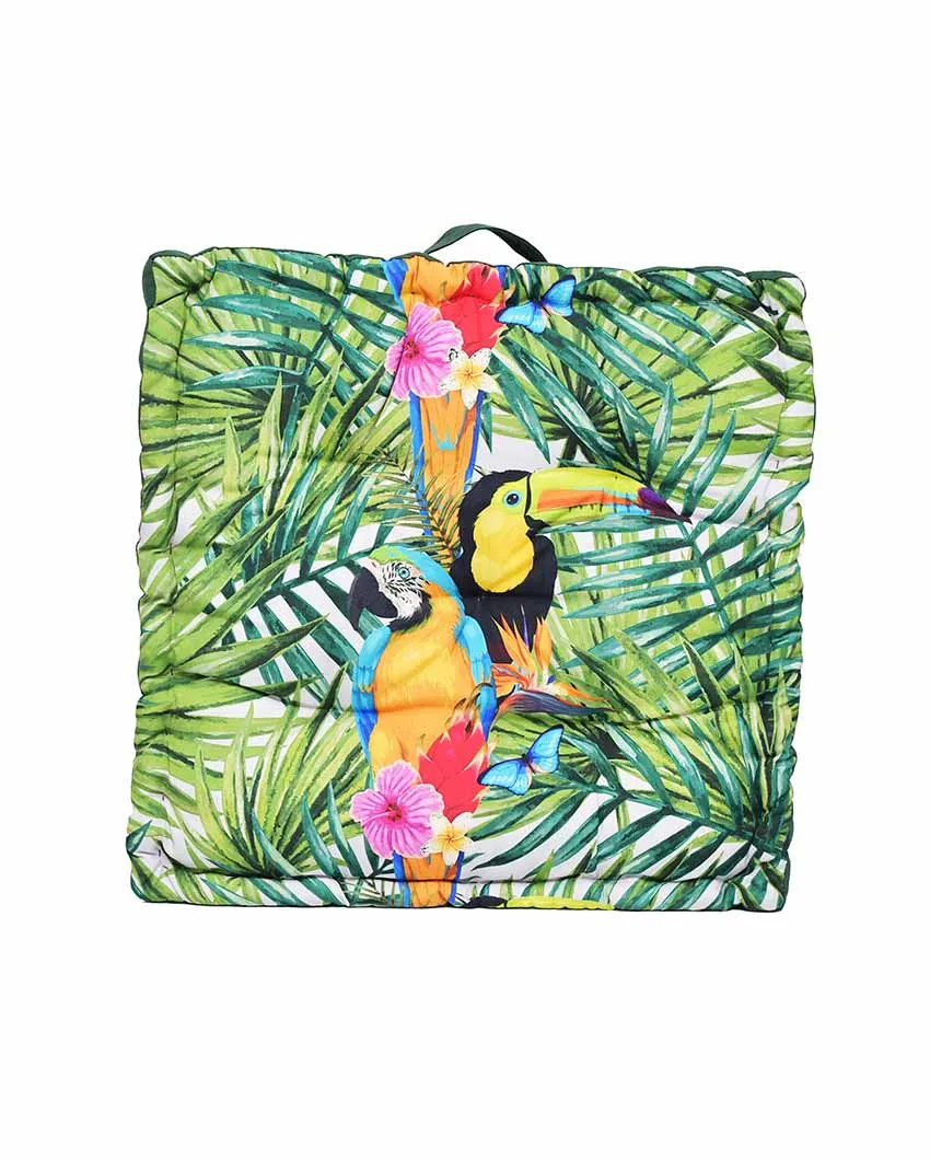 Toucan Digitally Printed Polycotton Floor Cushion