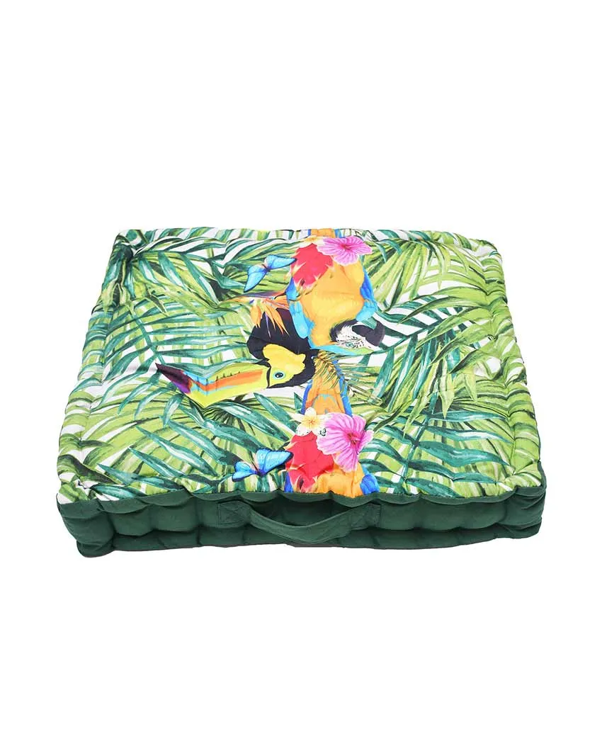 Toucan Digitally Printed Polycotton Floor Cushion