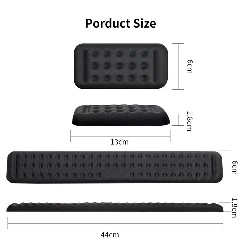 Vaydeer Wrist Rest Set for Mouse and Keyboard - Round Massage Holes