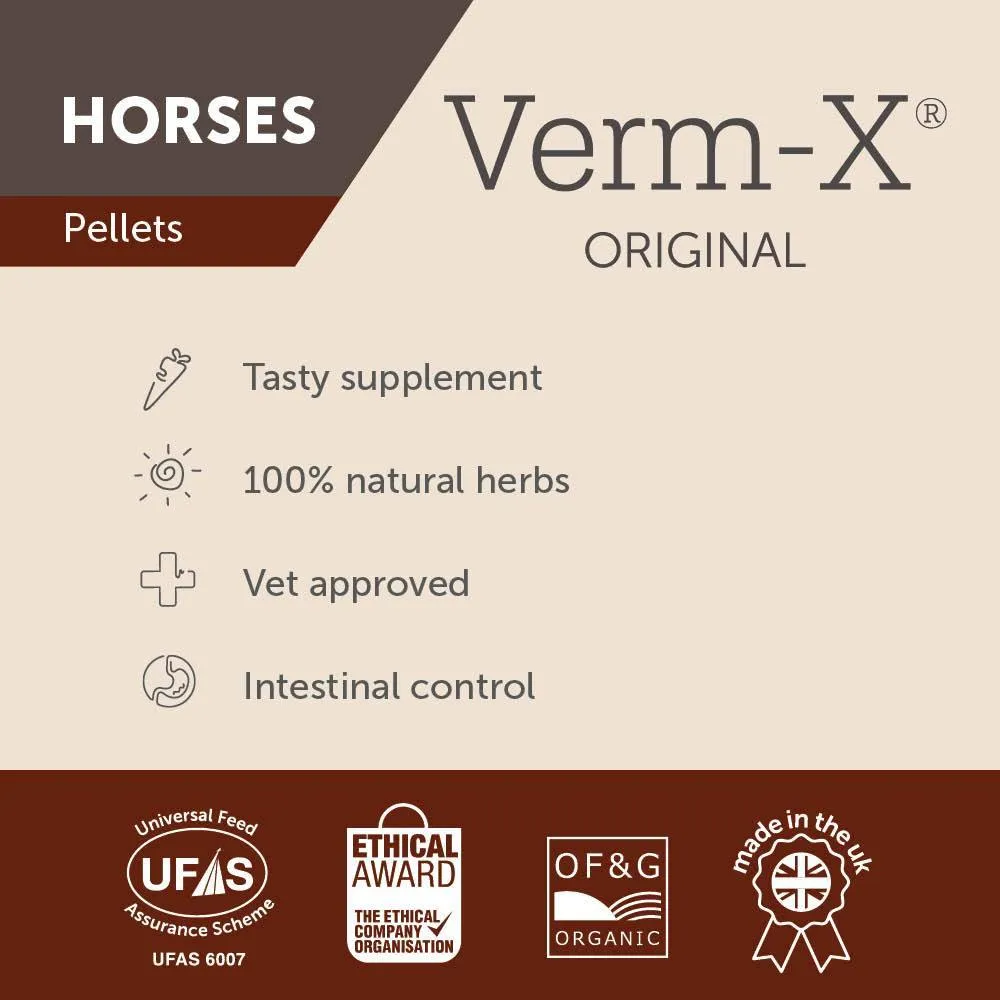 Verm-X Pellets for Horses | Holistic Intestinal Horse Supplements