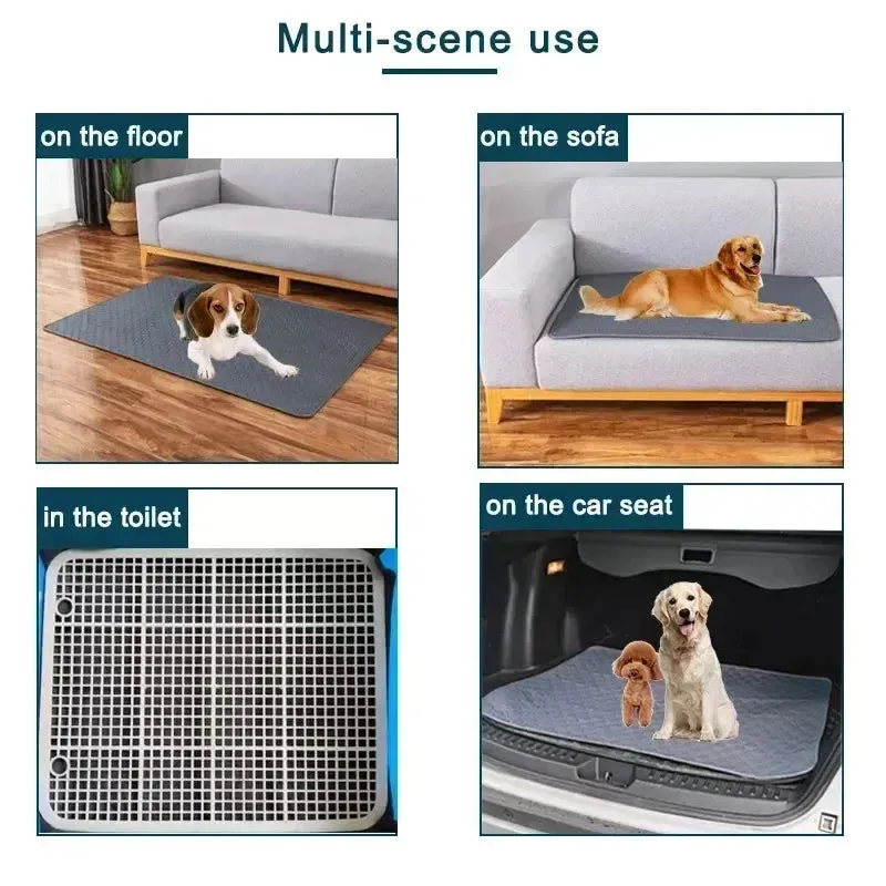 Washable Dog Urine Mat with Anti-Slip Bottom