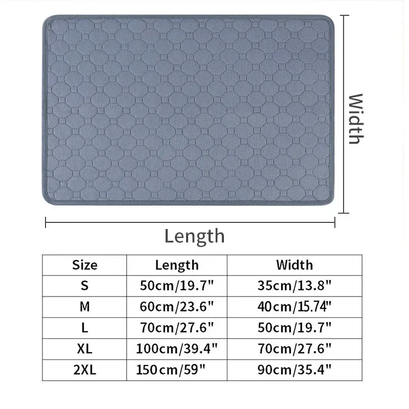 Washable Dog Urine Mat with Anti-Slip Bottom