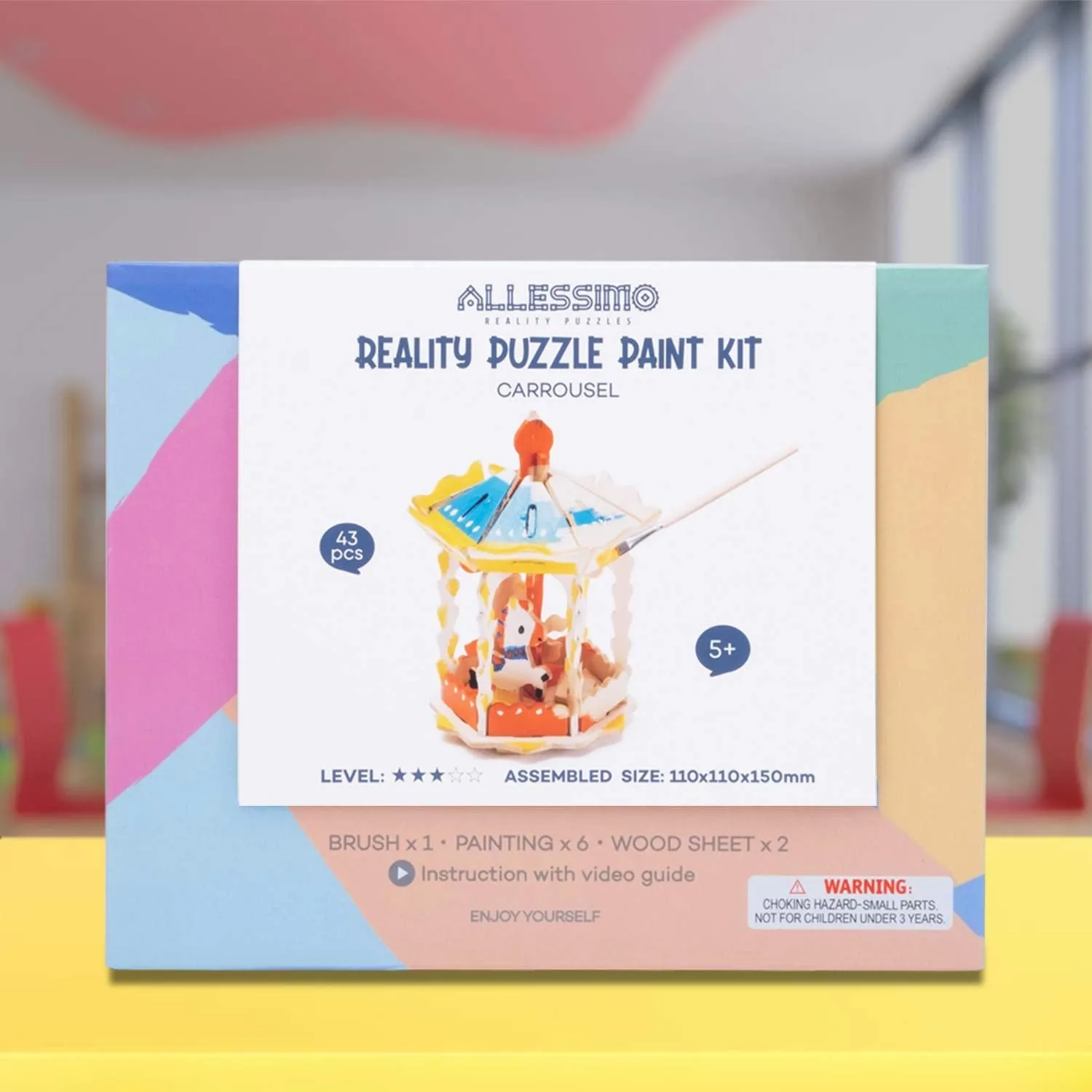 Whirlwind Creations: DIY 3D Carousel Puzzle for Creative Minds and Fun Family Activities