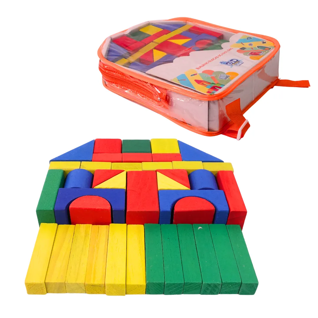 Wooden Blocks Bag for Kids